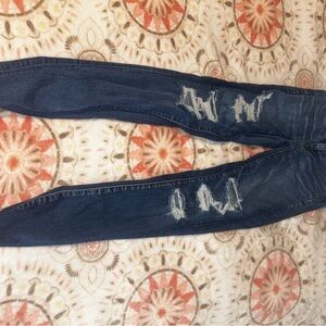 Stylish Distressed American Eagle Blue Jeans